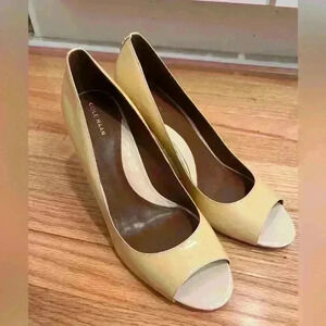 Cole Haan Women’s Patent Leather Heel - Women’s 10 cream peep toe